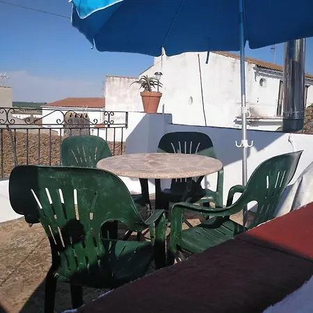 Charming House With Mountain View In Encinasola, Fireplace