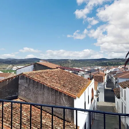 Charming House With Mountain View In Encinasola, Fireplace Encinasola